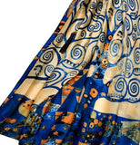 SILK Scarf - Klimt Tree of Life Silk Fabric Scarf / Shawl