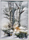 Silver Birch Trees Embroidery Kit, Rowandean Embroidery