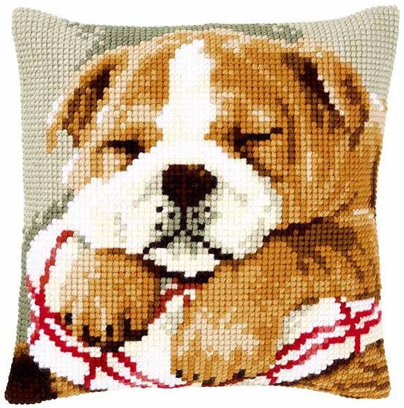 Sleeping Bulldog CROSS Stitch Tapestry Kit, Vervaco PN-0146577