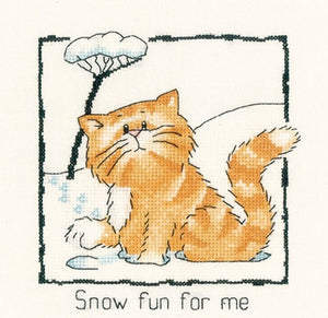 Snow Fun For Me Cross Stitch Kit , Heritage Crafts -Peter Underhill