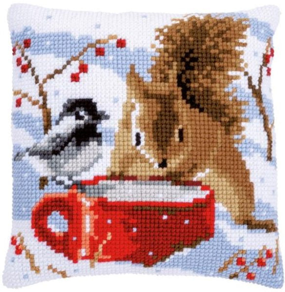 Squirrel and Tit CROSS Stitch Tapestry Kit, Vervaco PN-0163871