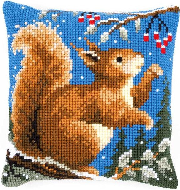 Squirrel in Winter CROSS Stitch Tapestry Kit, Vervaco PN-0145052
