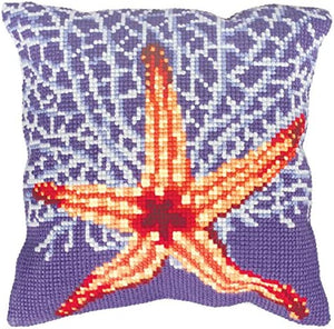 Starfish and Coral CROSS Stitch Tapestry Kit, Collection D'Art CD5146
