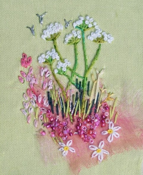 Summer Cow Parsley Embroidery Kit, Rowandean Embroidery