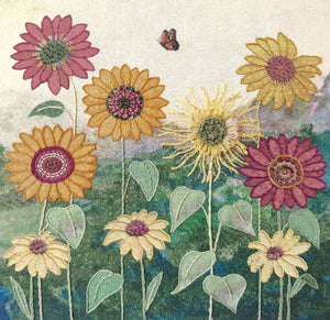 Sunflowers Embroidery Kit, Beaks and Bobbins