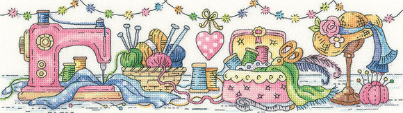 The Sewing Room Counted Cross Stitch Kit, Heritage Crafts -Karen Carter