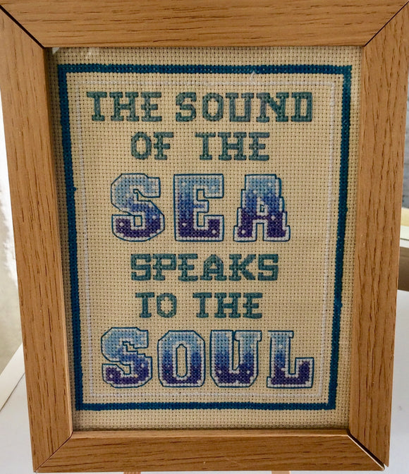 The Sound of the Sea Counted Cross Stitch Kit, Emma Louise Art Stitch