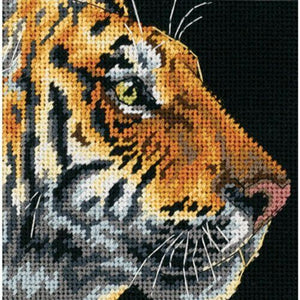 Tiger Profile Tapestry Needlepoint Kit, Dimensions D07225