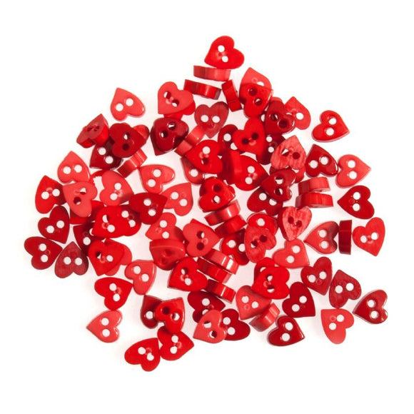 Tiny Buttons Embellishments - Red Heart 6mm Button Pack