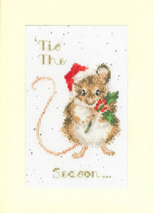 'Tis the Season Christmas Card Cross Stitch Kit, Bothy Threads XMAS57