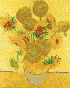 Van Gogh Sunflowers, Counted Cross Stitch Kit, DMC BL1063/71