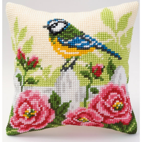 Bluetit and Roses CROSS Stitch Tapestry Kit, Vervaco PN-0008481