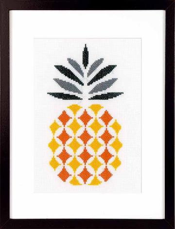 Pineapple Counted Cross Stitch Kit, Vervaco pn-0156112