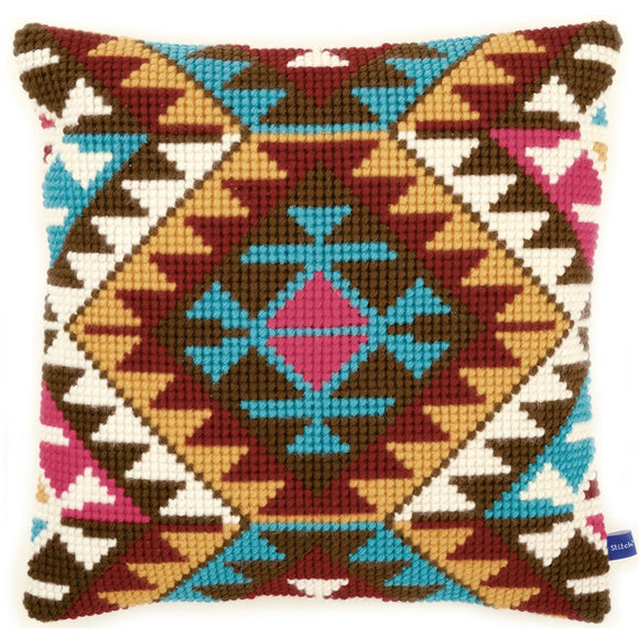 Ethnic Print CROSS Stitch Tapestry Kit, Vervaco PN-0146715