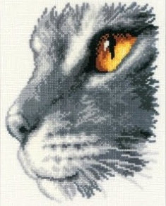 Majesty II, Cats Stare Counted Cross Stitch Kit, Vervaco pn-0011869