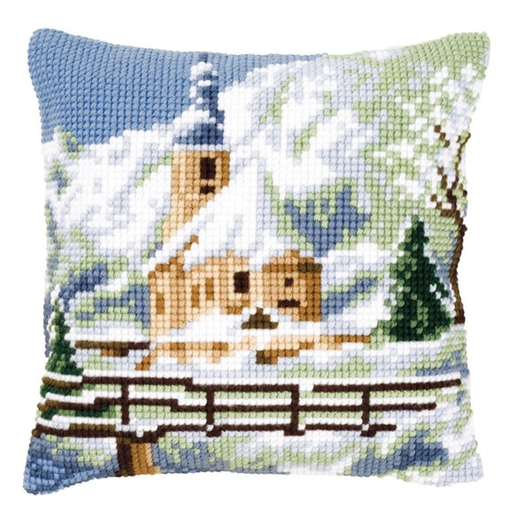 Winter Church CROSS Stitch Tapestry Kit, Vervaco pn-0021806