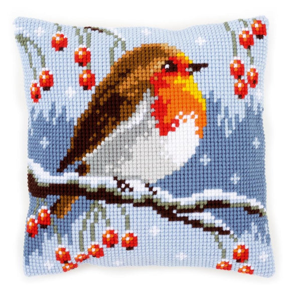 Winter Robin CROSS Stitch Tapestry Kit, Vervaco pn-0149810