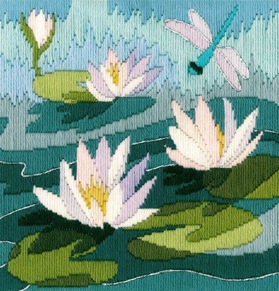 Water Lilies Long Stitch Kit, Bothy Threads