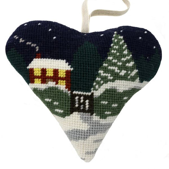 Winter Cottage Heart Tapestry Kit, Cleopatra's Needle