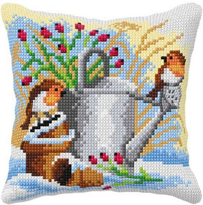 Winter Robins CROSS Stitch Tapestry Kit, Orchidea ORC.99049