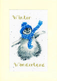 Winter Wonderland Christmas Card Cross Stitch Kit, Bothy Threads XMAS55