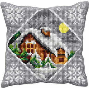 Winter Cottage CROSS Stitch Tapestry Kit, Orchidea ORC9541