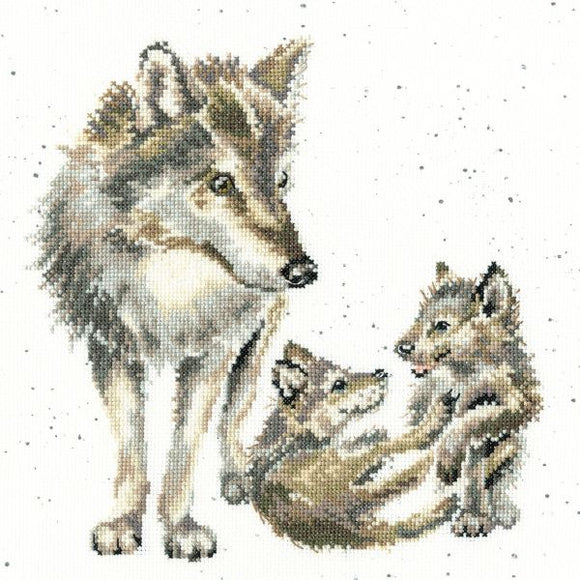 Wolf Pack Cross Stitch Kit, Bothy Threads, Wrendale XHD94