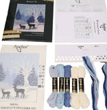 Woodland Snowfall Tapestry Kit, Needlepoint Starter, Anchor MR206