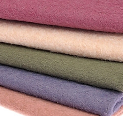 Wool Felt Squares, Premium Wool Felt Fabric, 9" x 9" Herb, Set of 6