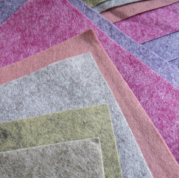 Wool Felt Squares, Premium Wool Felt Fabric, 12