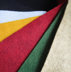 Wool Felt Squares, Premium Wool Felt Fabric, 9" x 9" Rustic Set of 6