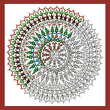 Zenbroidery Embroidery Kit, Christmas Mandala 4028/4033