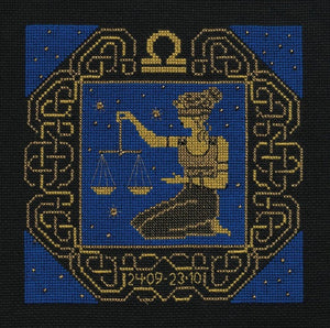 Zodiac Libra Counted Cross Stitch Kit Riolis R1207
